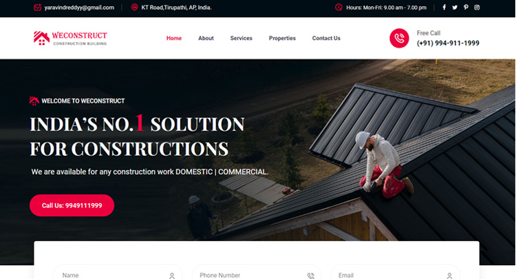real estate website development services