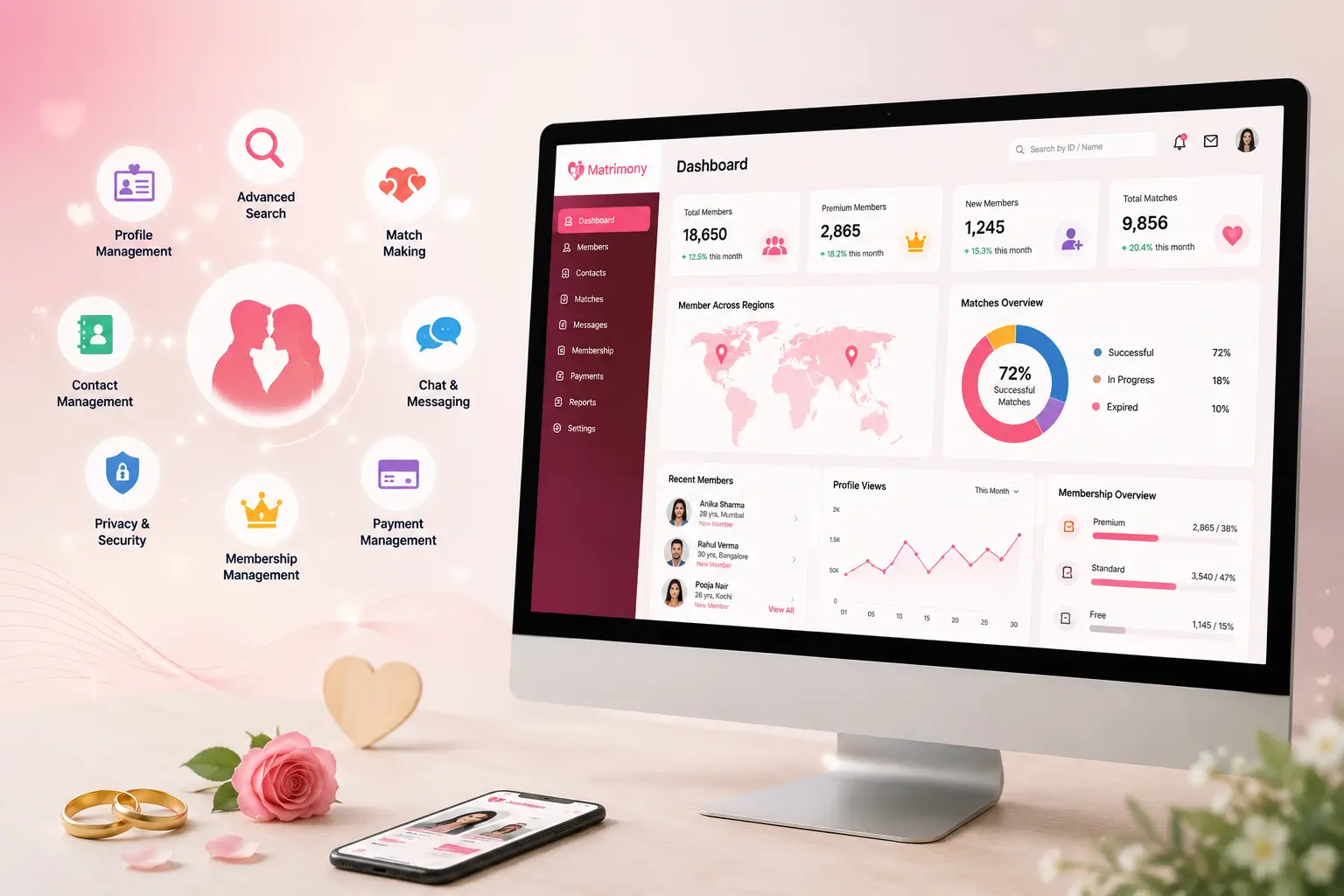 Matrimony Management Software